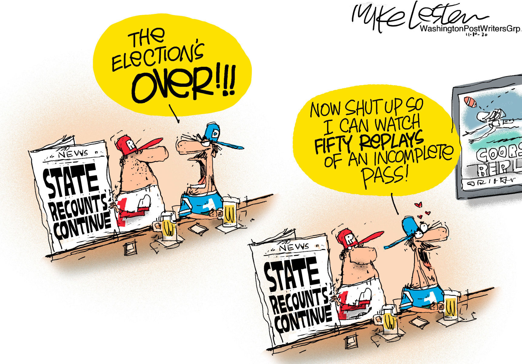 Mike Lester cartoon